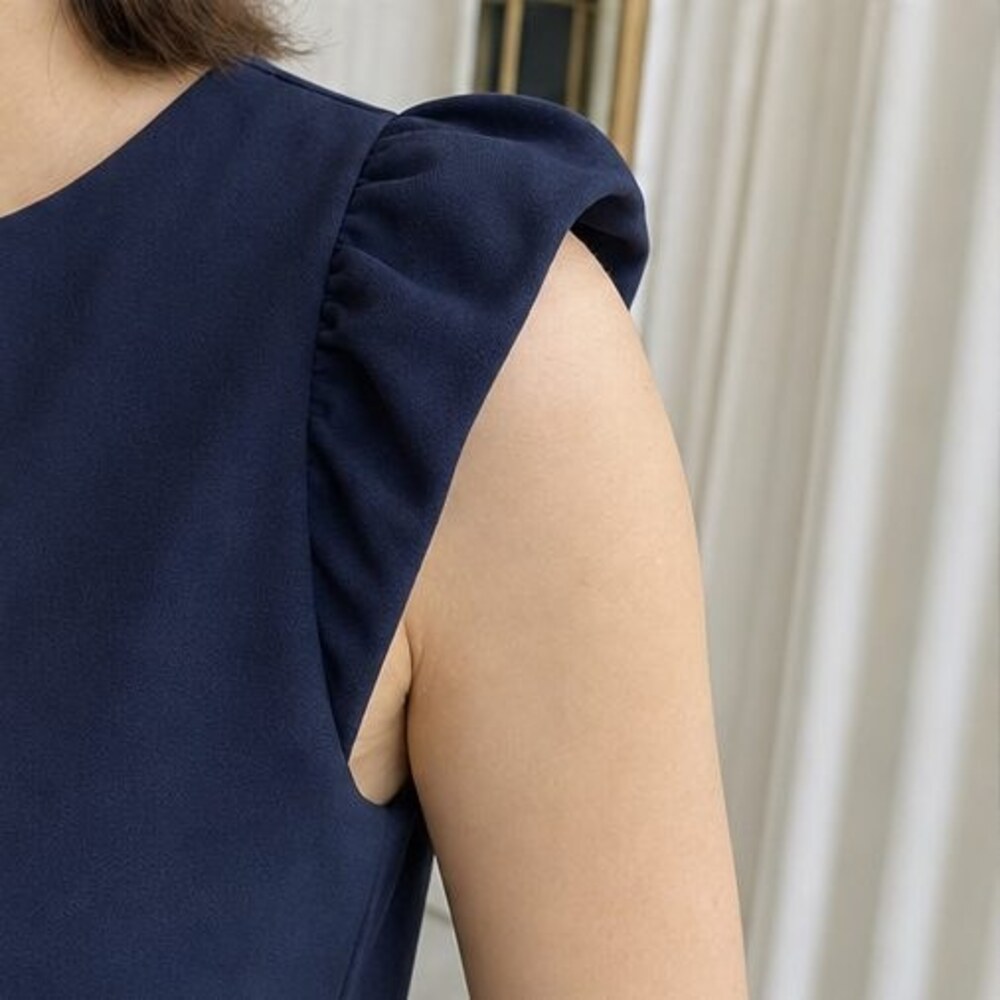 Navy Tunic Blouse - Picture 5 of 6